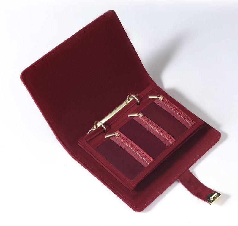 Luxury Travel Jewelry Organizer & Anti-Oxidation Storage Book with Business Card Holder