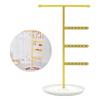 T Bar Jewelry Stand Organiser Display Shelf for Necklace Bracelet Watch Detachable Jewellery Presentation Rack with Tray