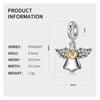 Sale Angel With Wings Heart Charms Pendants For Jewelry Making Pendants Fit Original Charm European Bracelets Gifts