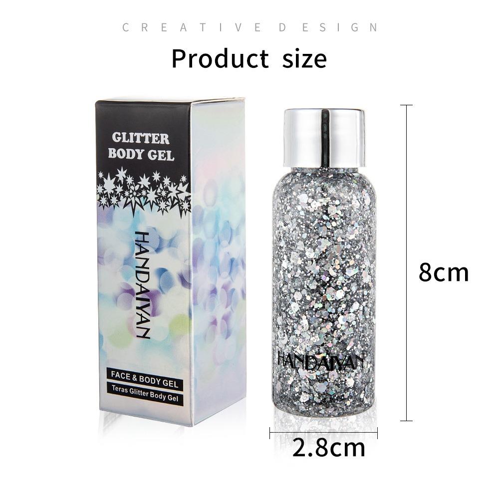 HANDAIYAN Flash Eye Shadow Performance Night Shop Stage Makeup Sequenant Gel Body Milk