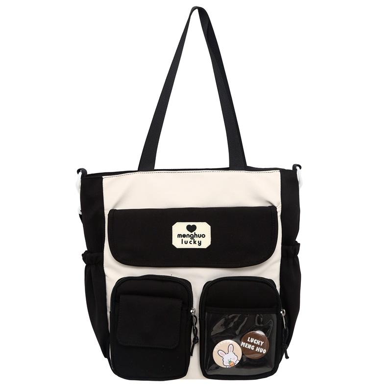 

Новая маленькая свежая легкая универсальная сумка-мессенджер, повседневная женская сумка-тоут, модная контрастная цветная студенческая сумка через плечо