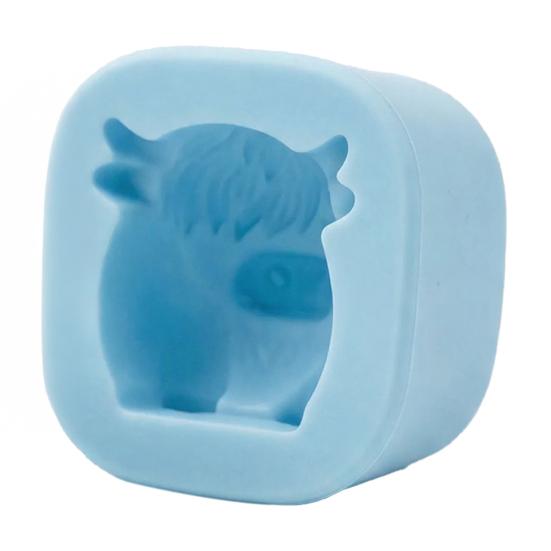 Highland Cow Ice Cube Mold Silicone Ice Cube Tray for Whiskey Glasses Large Animal Shape Slow Melting Ice Cubes Maker Fun Party Drink Accessory