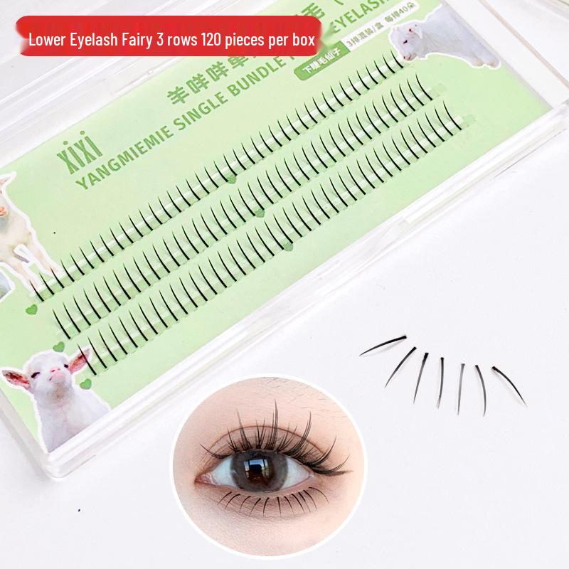 XIXI Little Lamb Cat Ear Lower Lashes - Fairy Style Segmented Eyelashes (GJ45)