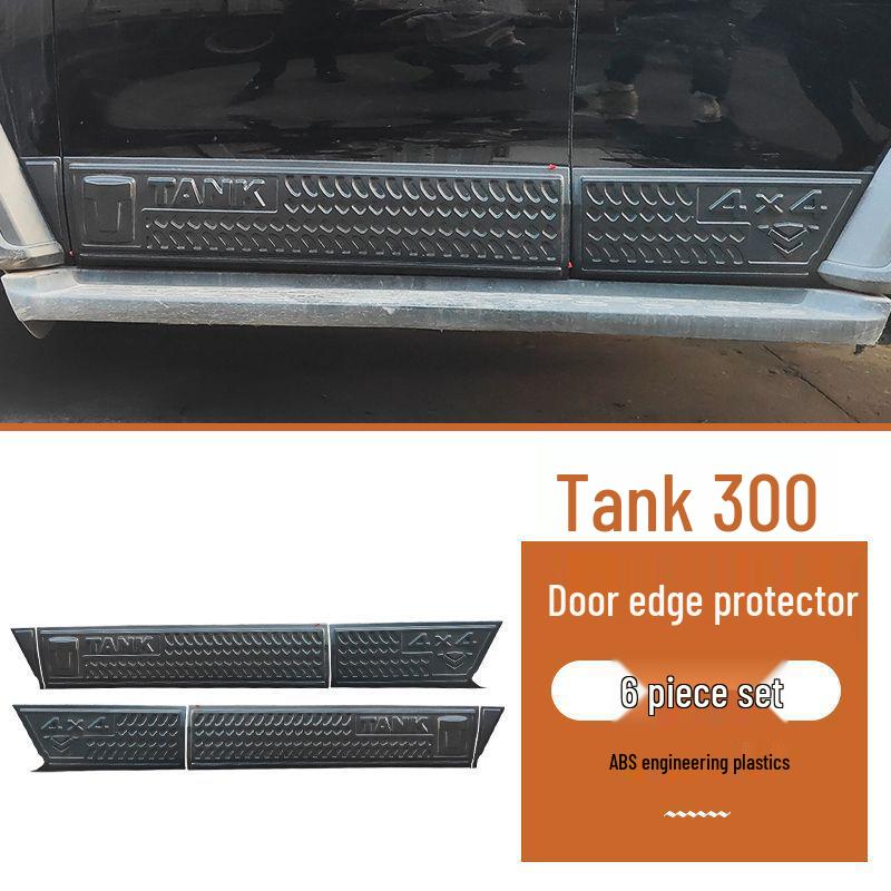

Tank 300 Door Edge Protector Strips - Black Warrior Anti-Scratch, Anti-Collision Decorative Strips