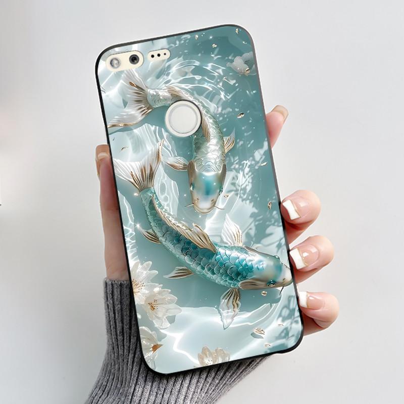 Luxury Cute Love Rabbit Cartoon Funny Case For Google Pixel XL Pixel1 1 XL Black Silicone Soft Phone Case Protective Back Cover