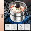 Lilang 24cm 304 Stainless Steel Double-Layer Steamer Pot