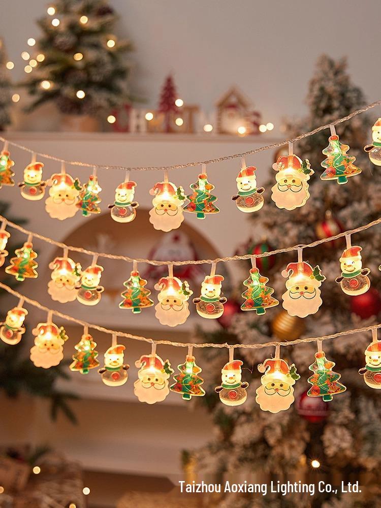 

Светодиодные рождественские гирлянды - Акриловые украшения для праздничной атмосферы 1.5m 10 Lights Battery Steady On