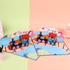 3D Pop-up Birthday Wishes Train Greeting Card