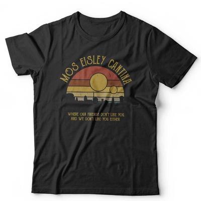 T-shirt Mos Eisley Design Retrò Unisex e Bambini Cantina Vintage Fantascienza Divertente Umorismo