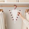V-Shaped Hanging Rack with 10 Hooks Double Sided Hanger 360° Swivel Hook Closet