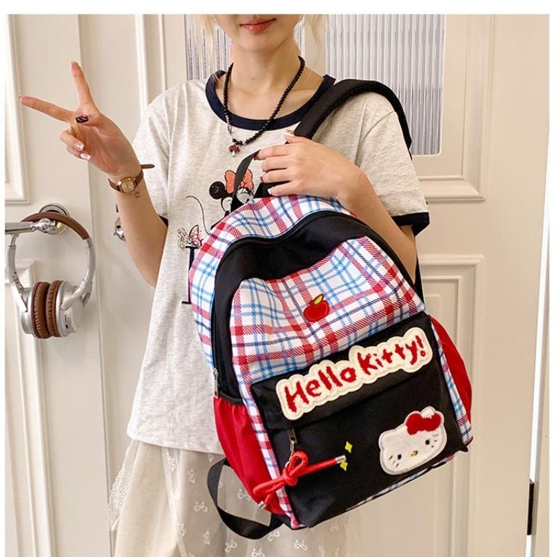 School Bag Junior High School Large Capacity New Cute Kitten High Value College Style Light Weight Backpack Tide
