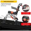 Foldable Self Propel Wheelchair Portable Lightweight Travel Push Chair