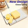 Cortador de Queso de Acero Inoxidable con Escala de Medición Precisa y Cable de Corte Duradero Perfecto para Cocina Horneado Corte de Mantequilla