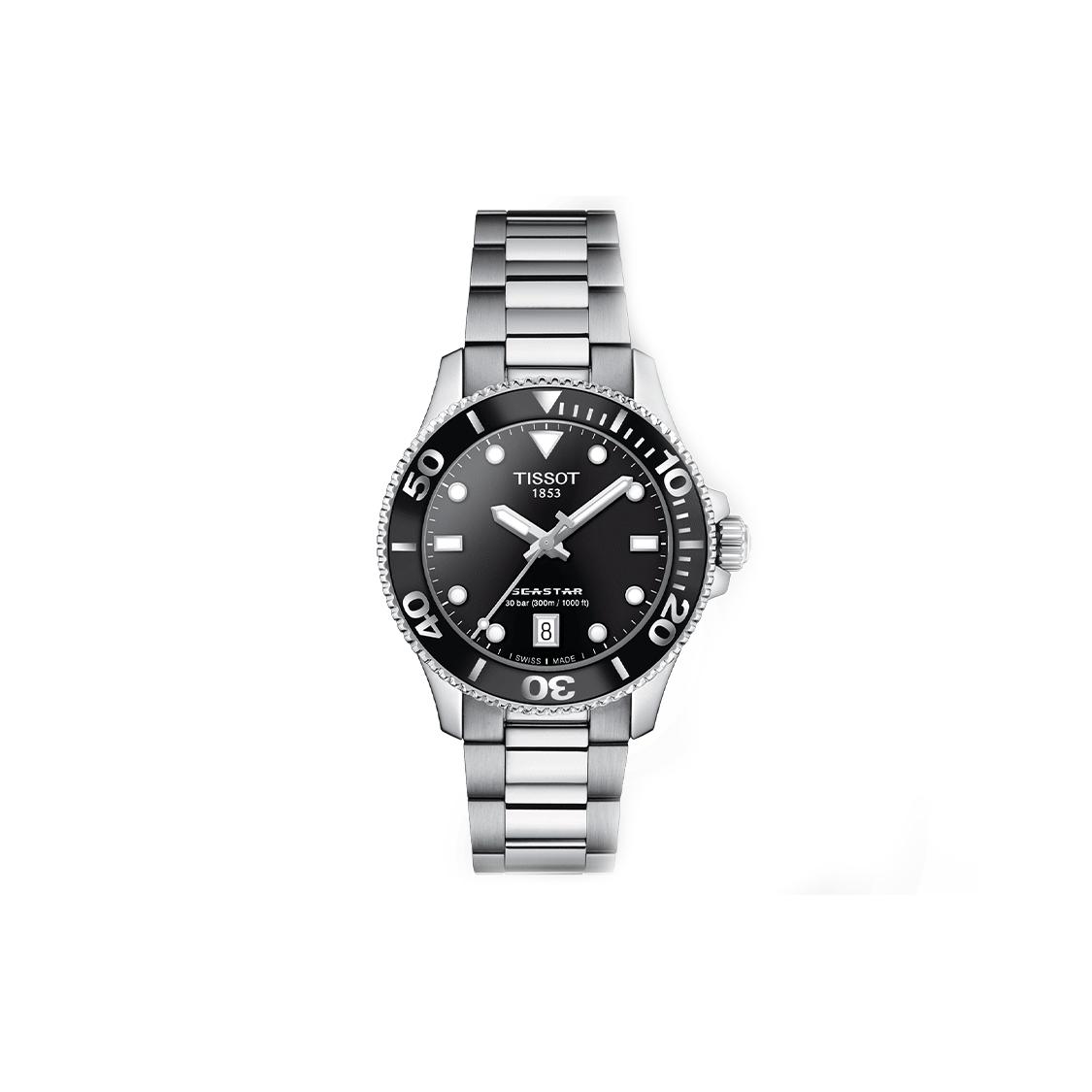 

TISSOT Starfish Collection Quartz Movement 300 meter Water Resistance Women s Watch 36mm Black Dial T120.210.11.051.00 Black Dial