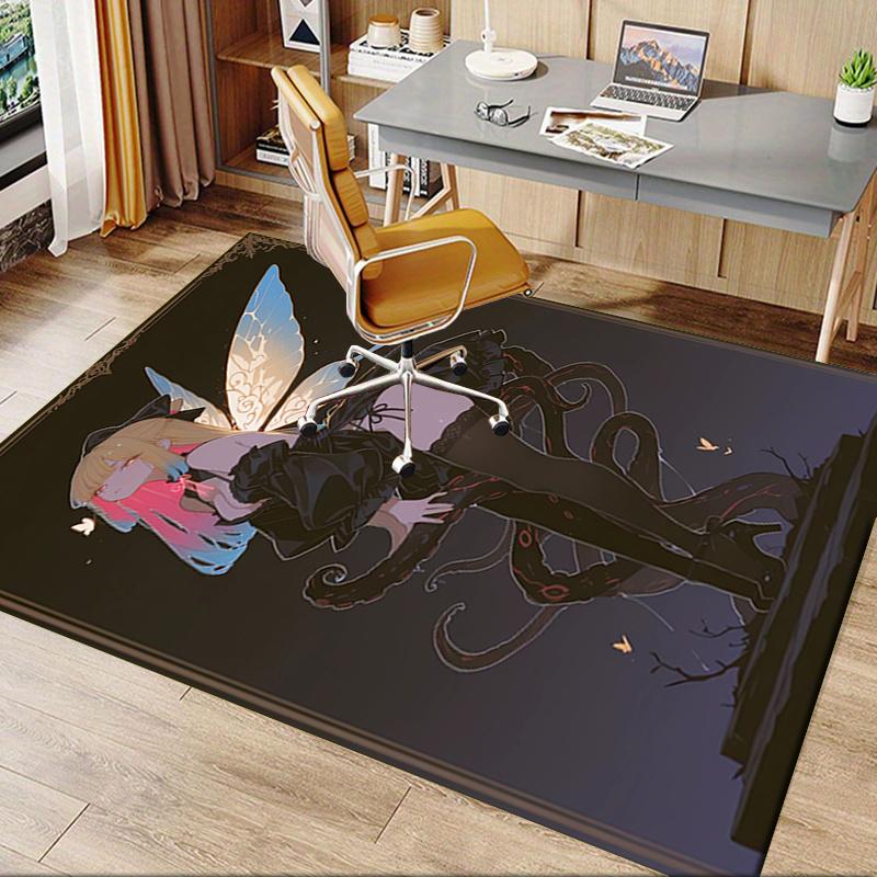 1pc Fairy,Anime,Serpent Office Carpet Soft Polyester Entrance Carpet Washable Non slip Machine Washa