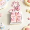 Compact Size Stress Relief Keychain Clickable Buttons Interactive Keyboard Toy  Students