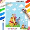 Winnie the Pooh Tigger Piglet Eeyore DIY Painting Kit Classic Style Home Decor Craft Gift Idea Wall Art Decor Painting Set Gift