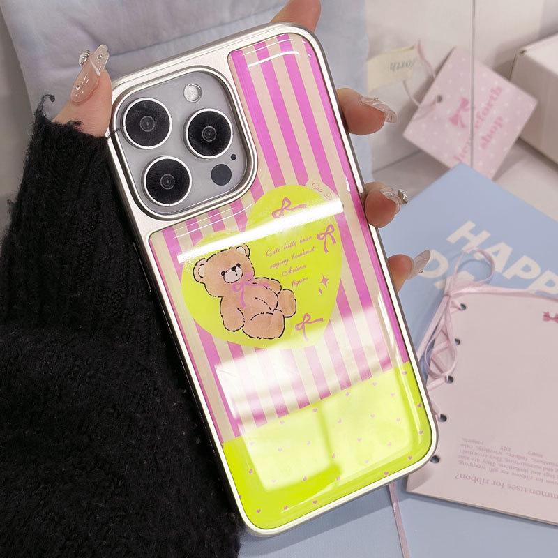 Zhitai Electroplated Silver Edge Drip Glue Case for iPhone 16 Pro/15/14 and Huawei P70, compatible with 13 Pro Max.