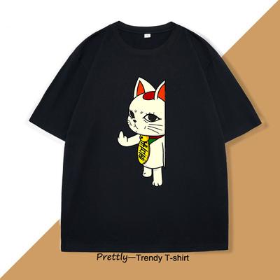Camiseta Dandadan Turbo Abuela Gato Diseñador de Manga Único Cosplay Momo Anime Camiseta Casual Manga Corta Ropa de Hombre Camisetas