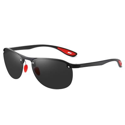 Occhiali da sole alla moda polarizzati per uomo e donna a mezza montatura Occhiali da sole da guida Occhiali per la visione notturna TR.