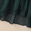 ZANZEA Women Elegant Lace Splice V-Neck See Through Long Sleeve Cover Up Blouse