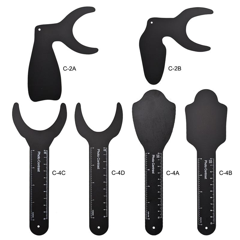 6Pcs/set Dental Photo Contrast Board Photography Black Background Board Palatal Contraster Board Oral Tools