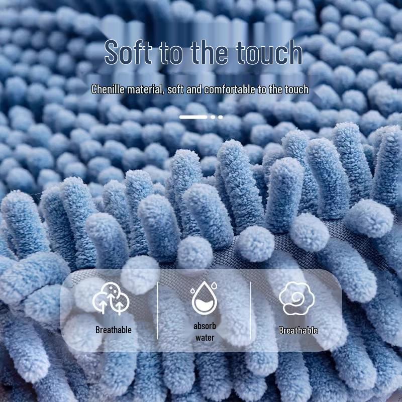 Children's Hanging Chenille Hand Towel: Thick, Absorbent, Odor-Resistant, Lint-Free, Quick-Dry.