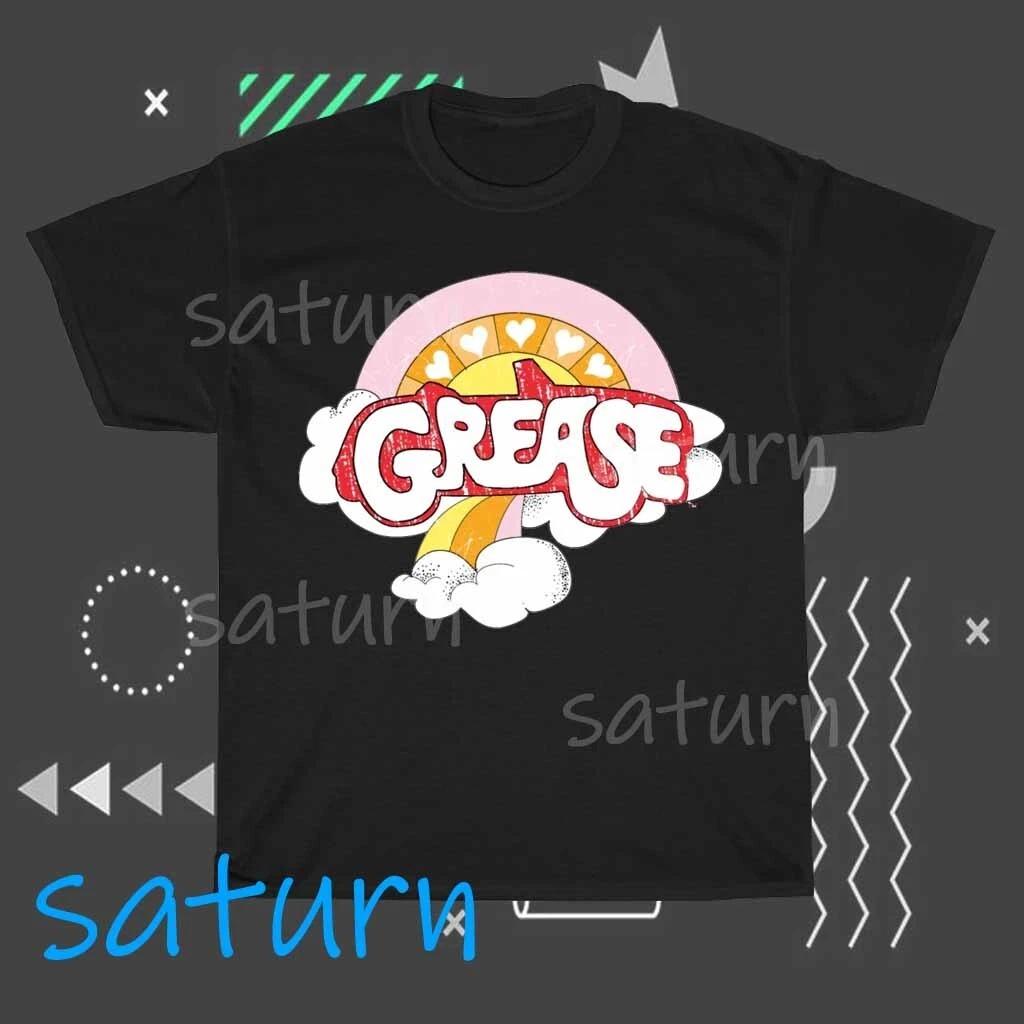 Grease Retro Movie Logo T-Shirt Funny Size S to 5XL XS