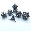 New Metal Hollowed-out Dice D20 D12 D10 D100 D8 D6 D4 DND PRG  Flower Metal Hollowed-out Dice