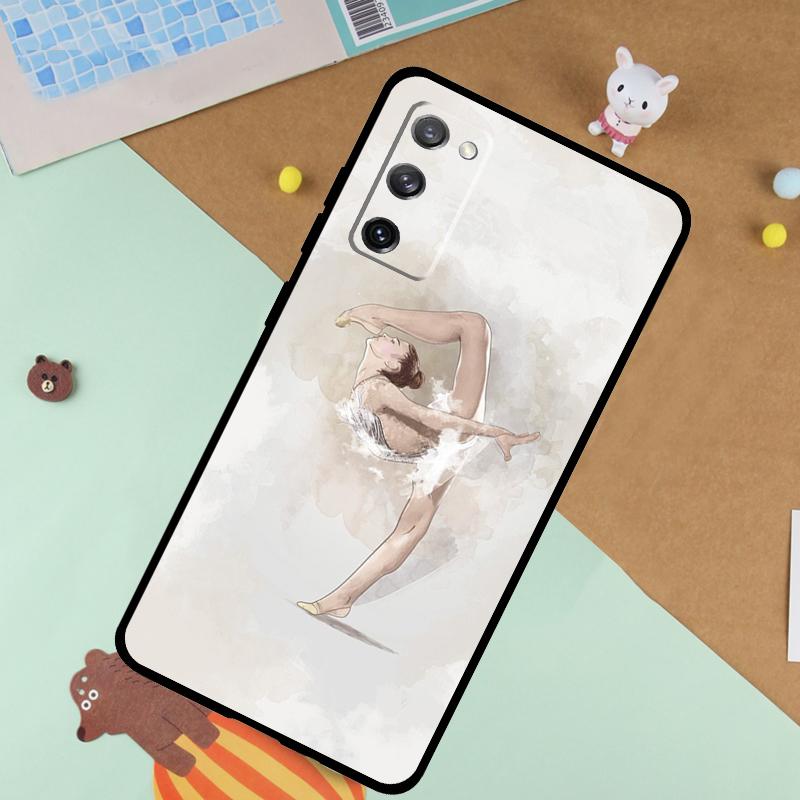 Love Gymnastics Soft Case For Samsung Galaxy S25 Ultra S9 S10 S20 S21 S22 S23 S24 Plus S24 FE Funda Cover
