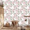 Bright roses with leaves wallpaper for living room and bedroom 50x1000