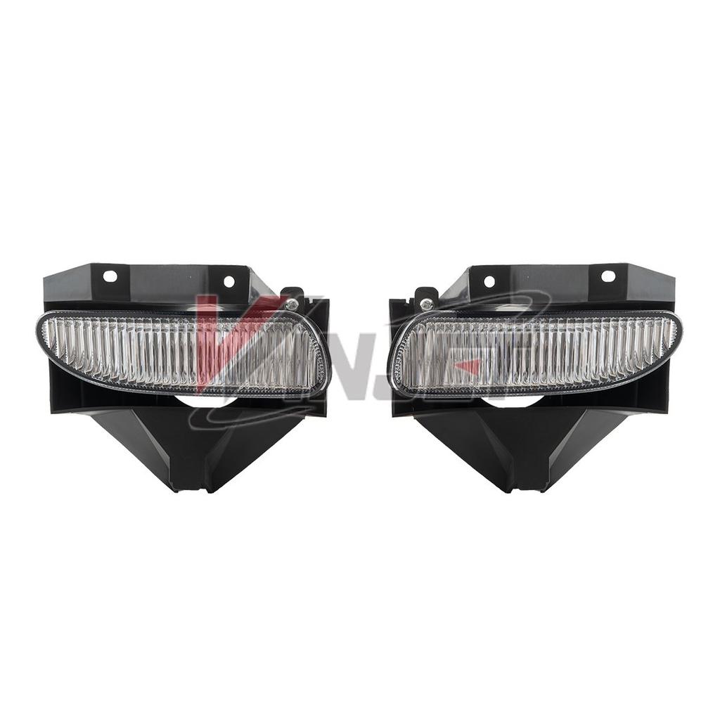 Winjet Clear Right and Left Fog Light Lamps for Ford OE Bulb 1 Pair WJ30-0559-09 1999-2004 Mustang, Factory-Style Replacement,
