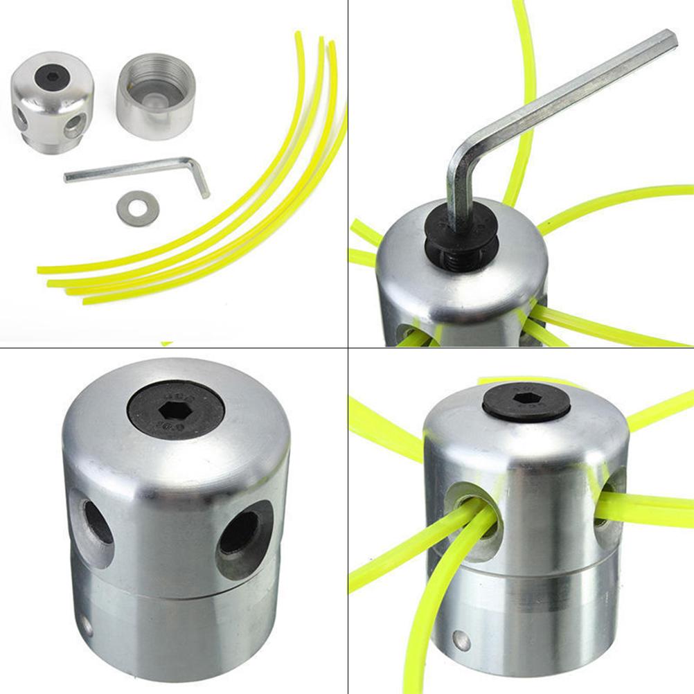 Aluminum Linehead String Grass Trimmer Head Spool Set for Lawn Mower Cutter