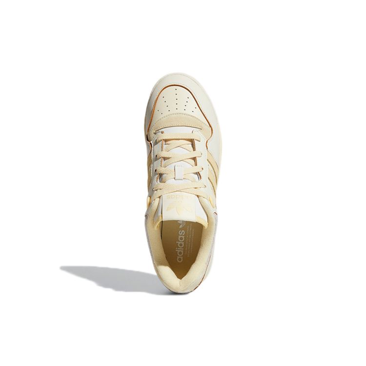 Adidas Originals Rivalry Low Premium Durable Non-Slip Lightweight Low-Top Skate Shoes Unisex Sneakers Beige FY7430
