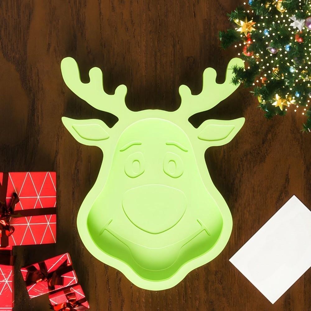 DIY Xmas Plate Ornament Mold Multi-purpose Epoxy Resin Plaster Wax Mold  Beginner Friendly