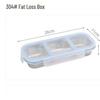 304 Stainless Steel Compartmented Lunch Box for Portion Control and Weight Loss
