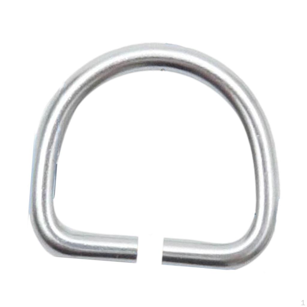 Metal D Connector Multipurpose Belts Buckle Shape Diving Hardware for Garment Belt Purse