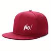 Flat Brimmed Baseball Cap For Men AND Women With NO Printed Fashion Versatile Casual Hip Hop Hat For Outdoor Street Going