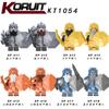 KT1054 Figurine Série Nain Médiéval Chèvre Montagne Solitaire Armure Jouet Briques de Construction pour Enfants