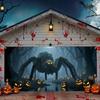 Halloween Garage Door Cover 13x6 FT, Garage Door Halloween Cover