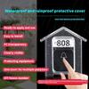 Wireless Doorbell Rain Cover Protective Box Door Bells Rings Waterproof Case Clear House Shape Doorbell Rain Cover