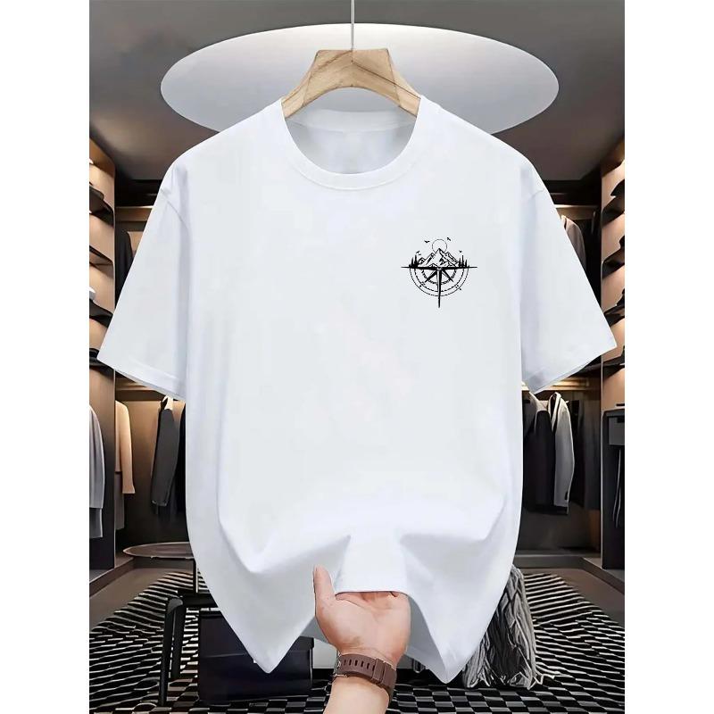 Comfortable Versatile Top Fashionable Loose Short Sleeve Simple T-Shirts Men’s
