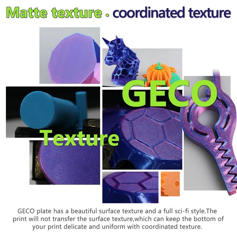 JUUPINE Geco-Platte für Anycubic Kobra S1 Platte Kein Heizbett 264x276mm Kobra S1 Kombi-Druckplatte GECO Platte für Anycubic