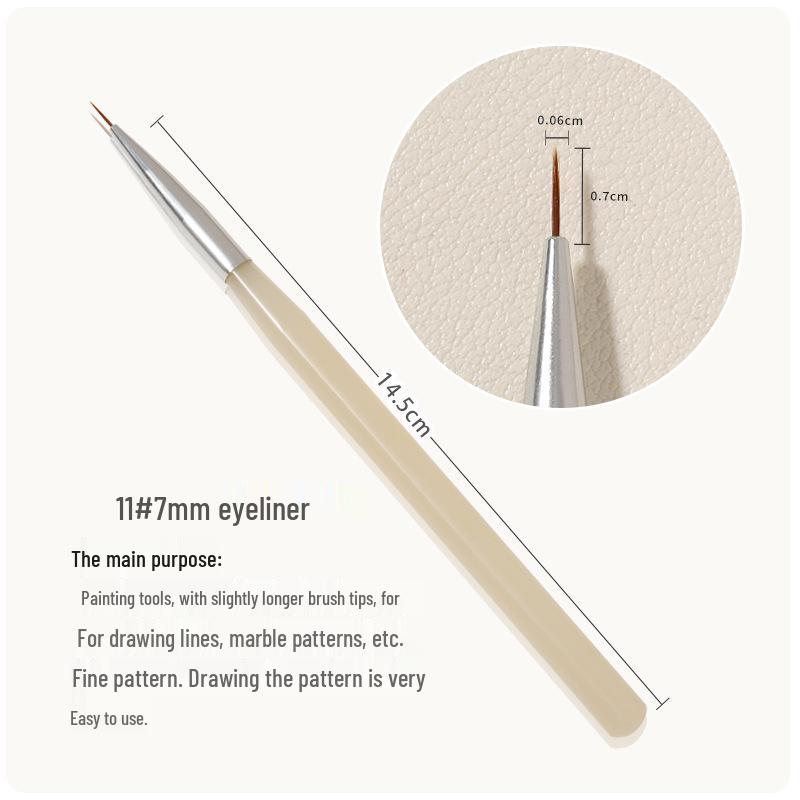 Nail Art Pen for Line Drawing, French Ombre, Gradient, Dotting, and Floral Designs – Light Therapy Tool Brush