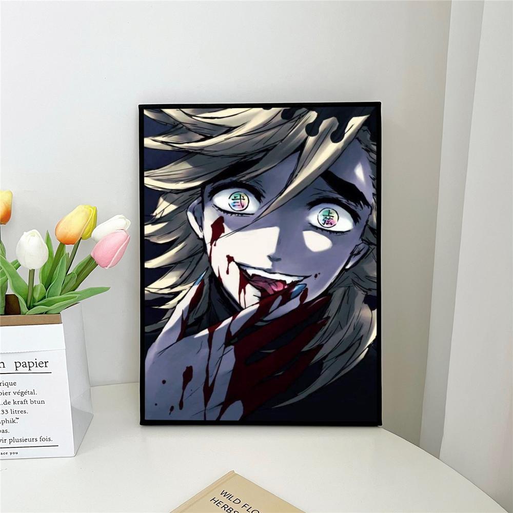 1pc Demon Slayer D-Douma Self-adhesive Art Poster Waterproof Paper Sticker Coffee House Bar Room Wall Decor