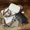 Small Square Bag New Shoulder Bag Women's Small Bag Texture Embroidered Bag