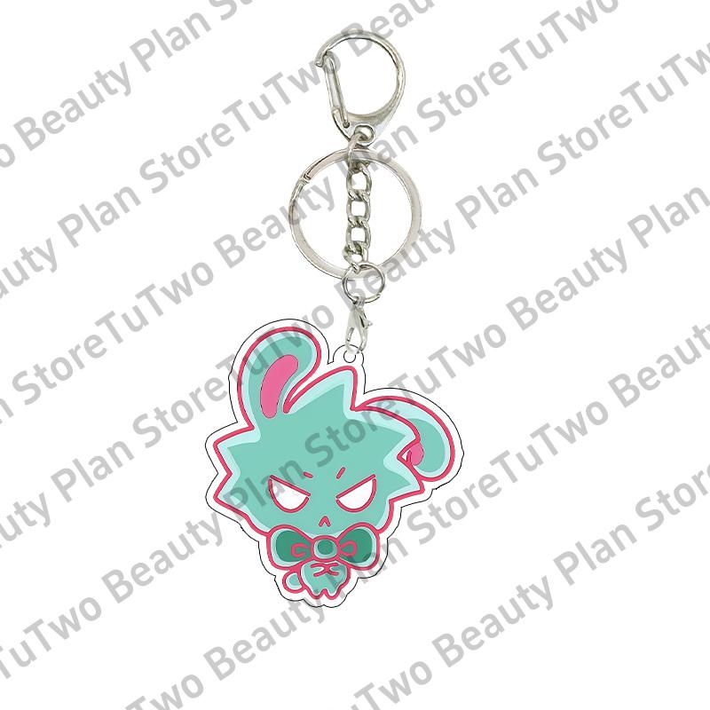 Q-Version Anime Cartoon ALIEN STAGE Acryl Schlüsselanhänger Kreativ MIZI SUA TILL Auto Rucksack Anhänger Charm Schmuck Fan Geschenke Spielzeug