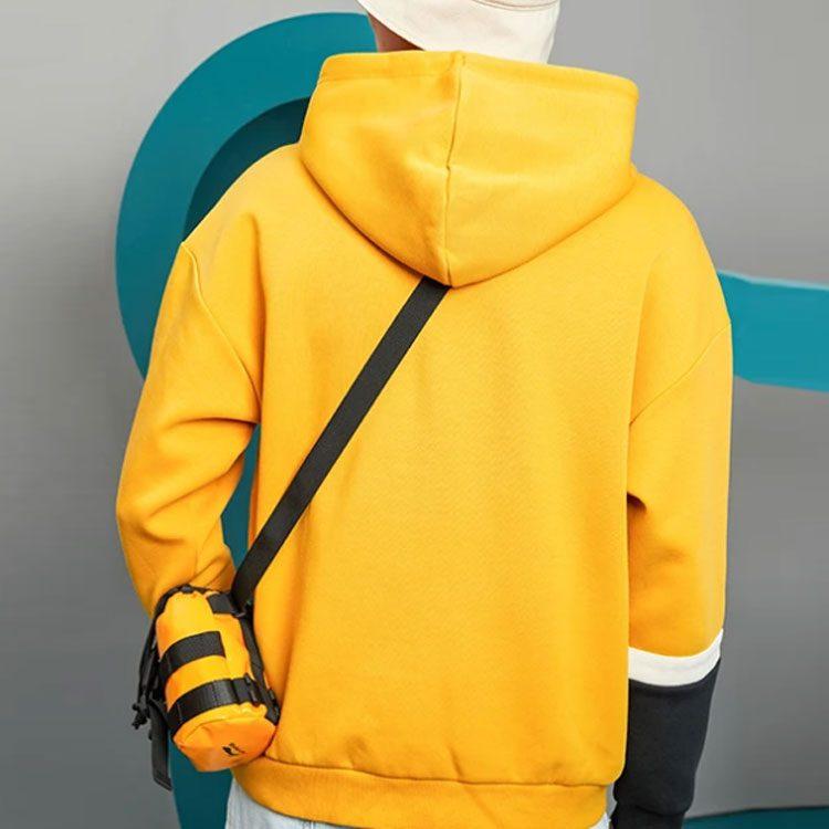 Li Ning X Disney Sweatshirts Men's Yellow Hooded Moderate Regular AWDQ841-1