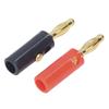40PCS Banana Speaker Plugs Gold Plated Brass Open Screw Type Connectors for 2mm To 5mm Speaker Wire with ABS Material
