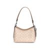 Coach Laurel 19 Coated Canvas Handbag Women Handbags Silver Beige CBH15-SVPWH